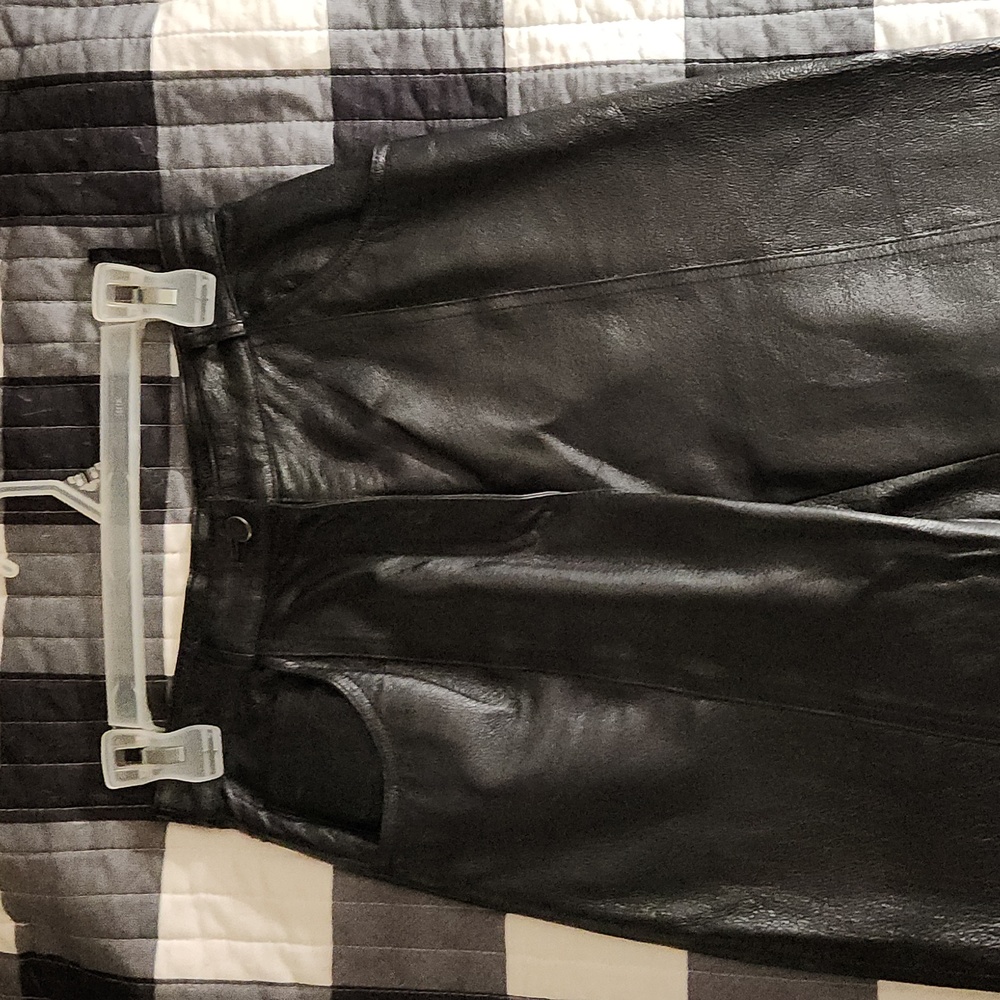 Leather pants 29in waist. super soft grain.
